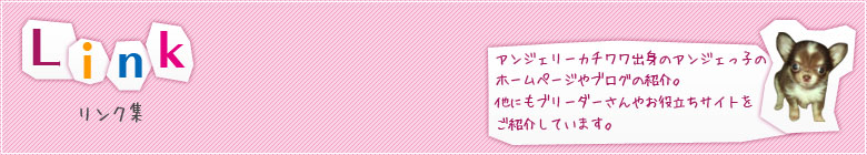 アンジェリーカチワワ出身のアンジェっ子のホームページやブログの紹介。他にもブリーダーさんやお役立ちサイトをご紹介しています。